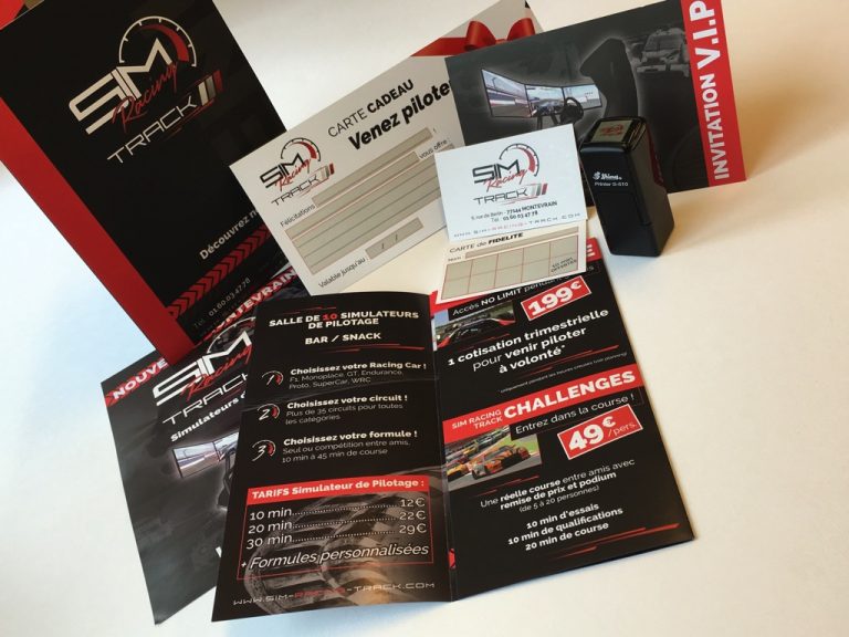 Lire la suite à propos de l’article Package d&rsquo;impressions pour PME – Sim Racing Track