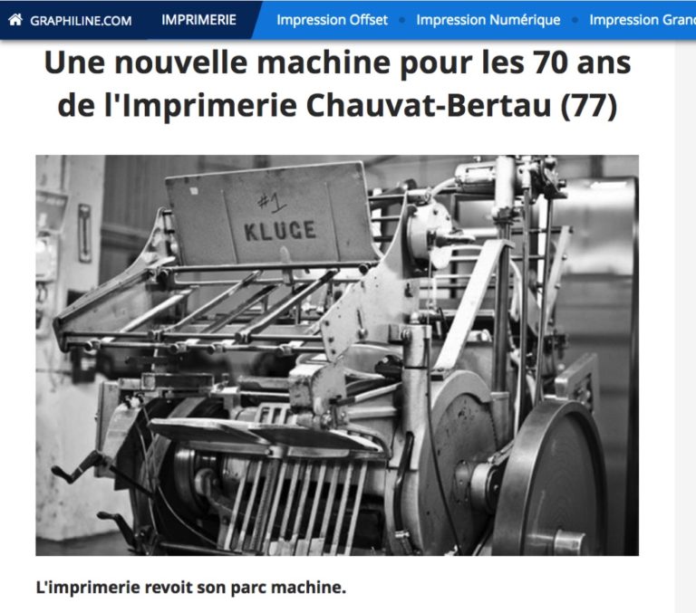 Lire la suite à propos de l’article [NEWS] Nouvelle platine de dorure dans l&rsquo;atelier