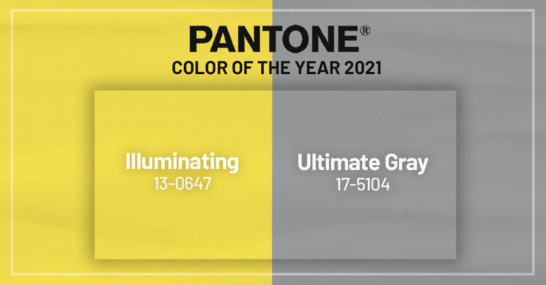 Lire la suite à propos de l’article Pantone Color of the Year 2021 : 17-5104 Ultimate Gray & 13-0647 Illuminating
