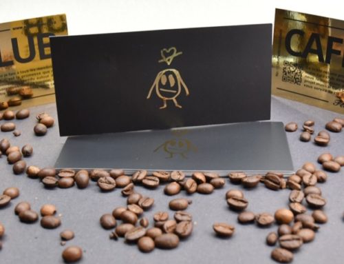 Tickets d’or pour café club – Dorure numérique OR R°V° – découpe rectangle