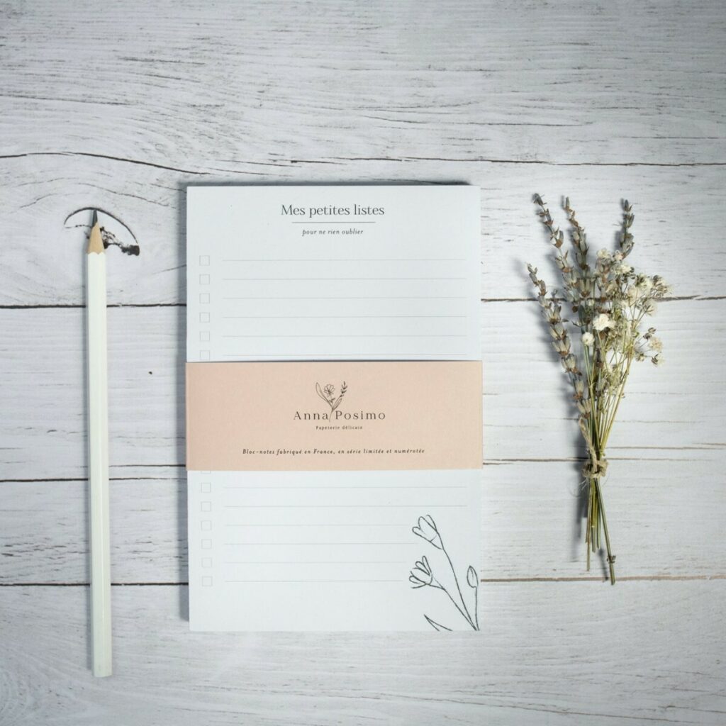 Bloc Notes Illustratrice Nature sur papier 100% recyclé avec bandeau – Woodstock Cipria 260gr/m2