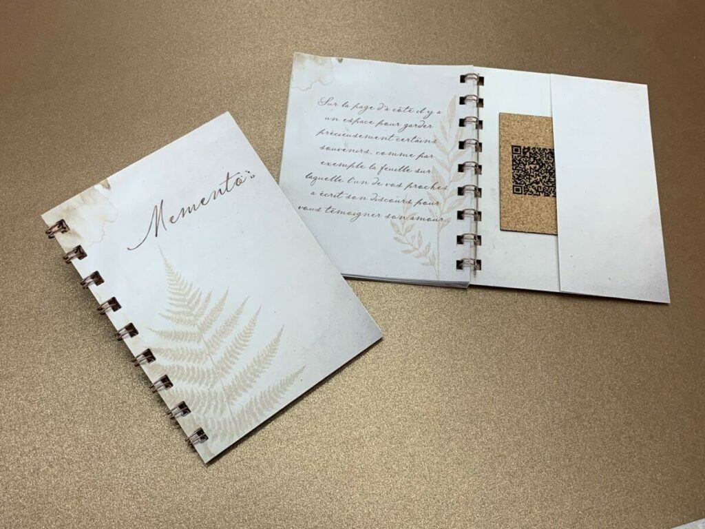 Note Book artistique avec reliure Wire O couleur Cuivre papier recyclé  – Old Mill Premium White 300gr/m2 et Nautilus Super White 100gr/m2