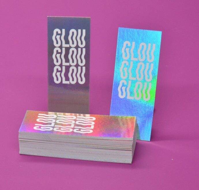 Carton Glou Glou pour gourdes Gobi – Dorure numérique Holographique Laser – Invercote 240gr/m2