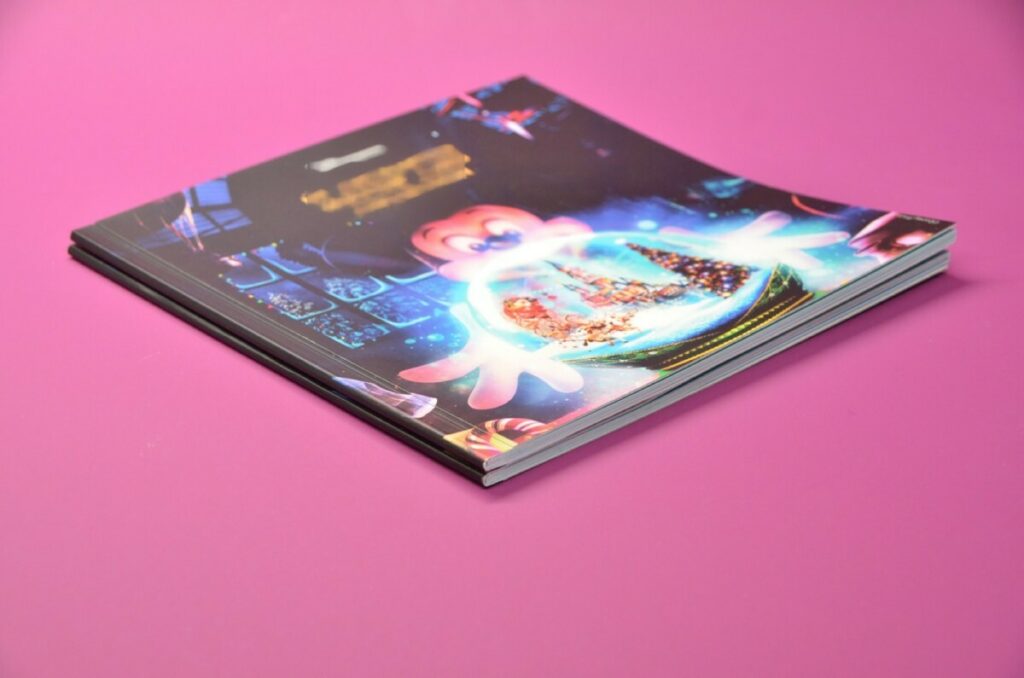 Livre photo parc d’attractions –  Reliure Dos Carré collé – Couverture Bodonienne – Pelliculage Mat