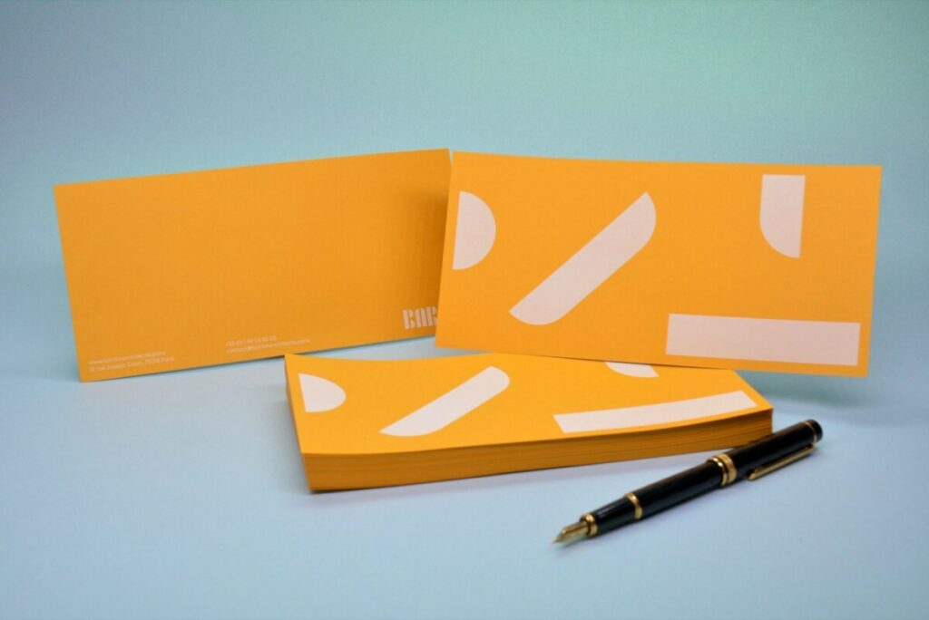 Cartes de correspondance Architecte – Impression blanche numérique – Sirio Color Gialloro 290gr/m2