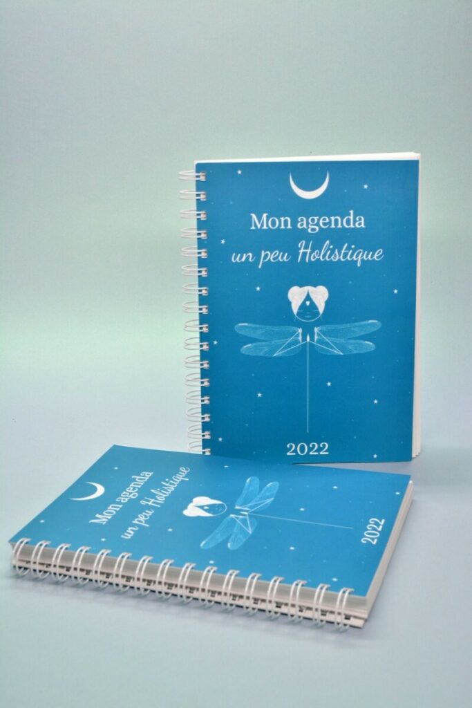 Agenda A5 pour Illustratrice Oracle – Reliure Spirale metal Wire O – Couvertures contre collées 600gr/m2 avec pelliculage Mat