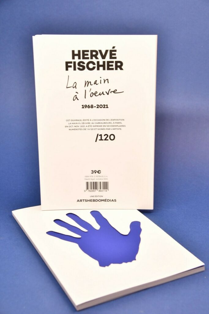 Livre numéroté la Main à l’oeuvre pour artiste – Effet texturé avec découpe laser de la couverture – Reliure Dos Carré collé