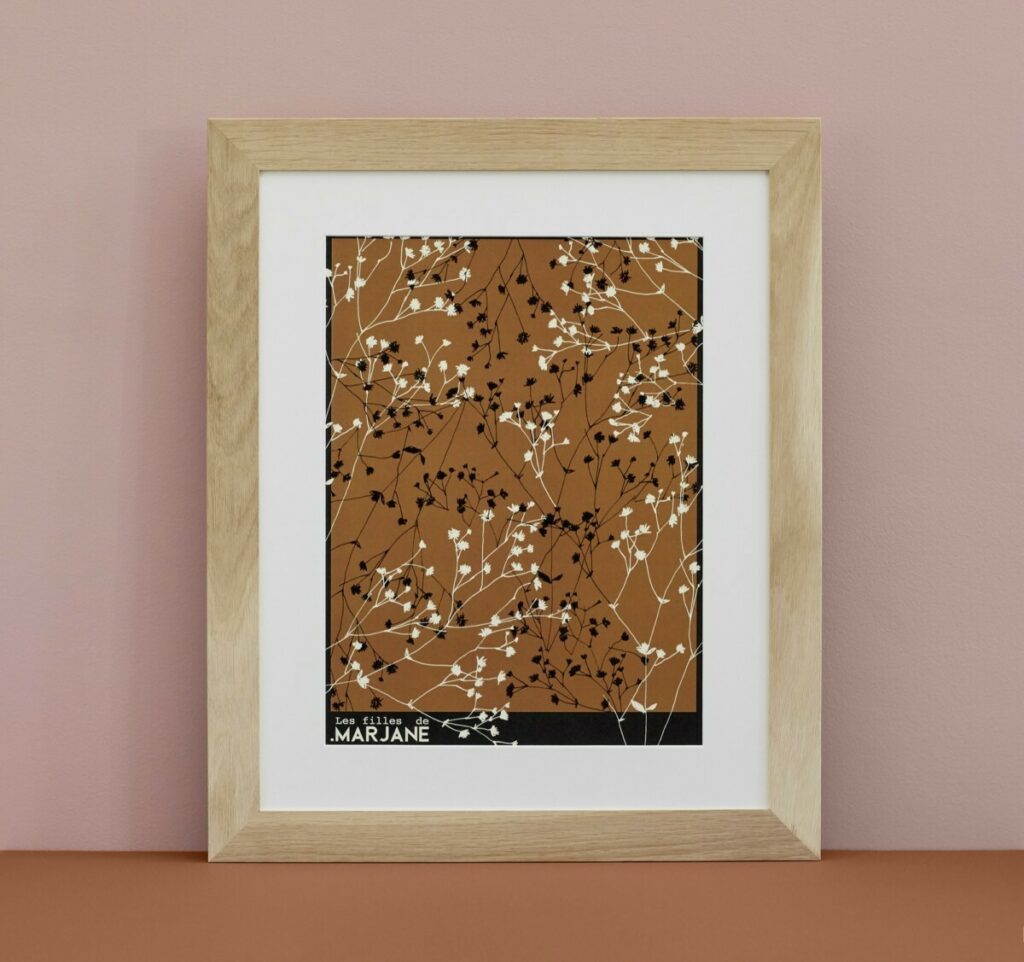 Affiches illustrations nature Canopee et Gypsophile – Munken pure Rough 150gr/m2 – Impression numérique