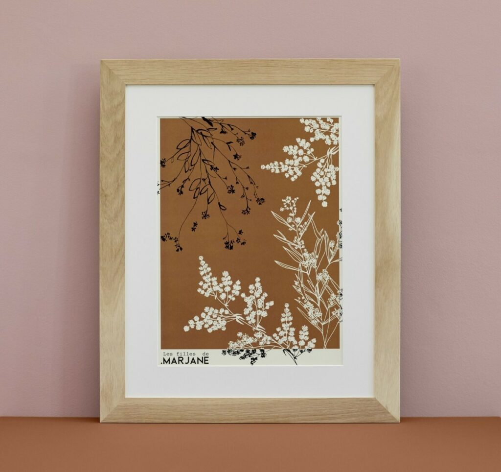 Affiches illustrations nature Canopee et Gypsophile – Munken pure Rough 150gr/m2 – Impression numérique