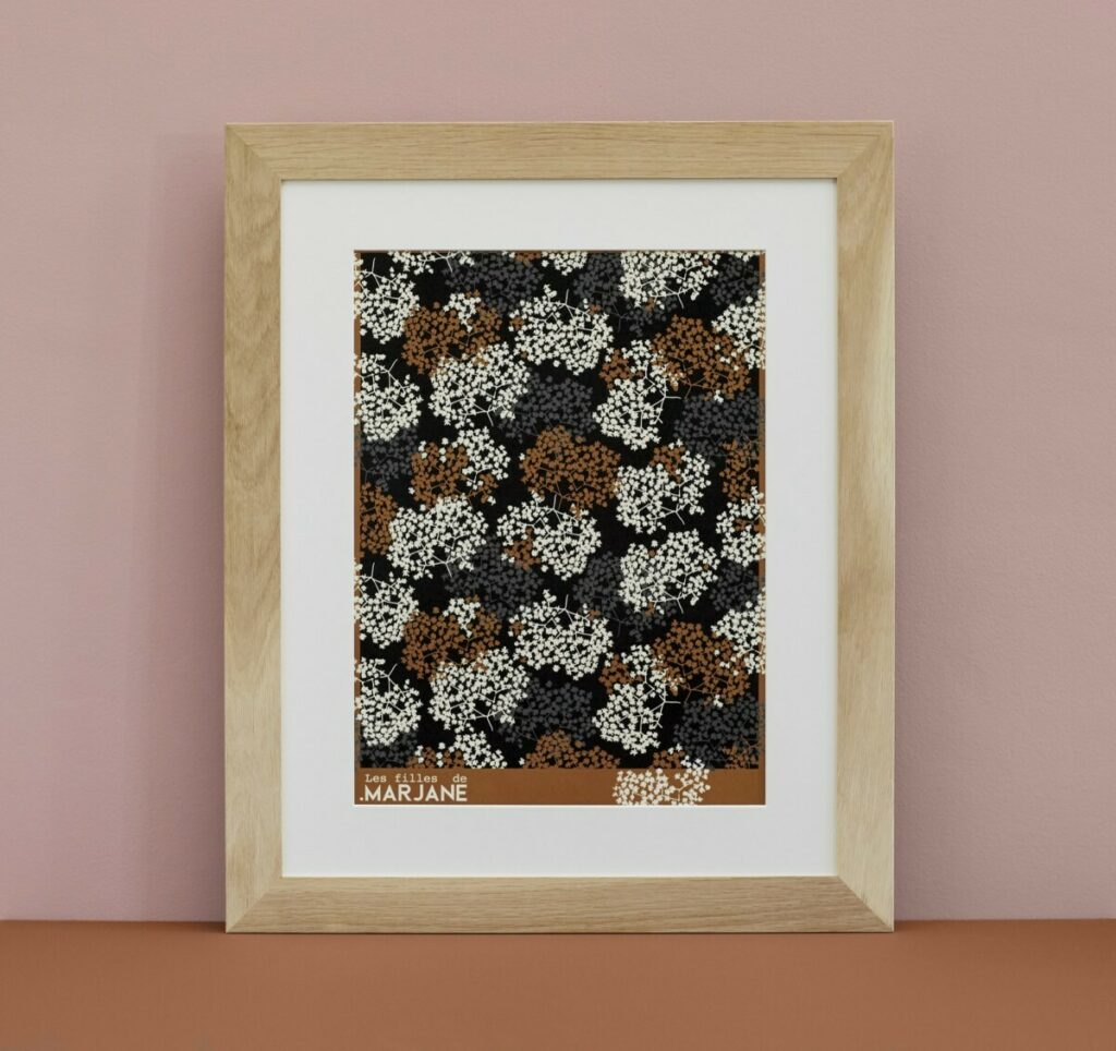 Affiches illustrations nature Canopee et Gypsophile – Munken pure Rough 150gr/m2 – Impression numérique