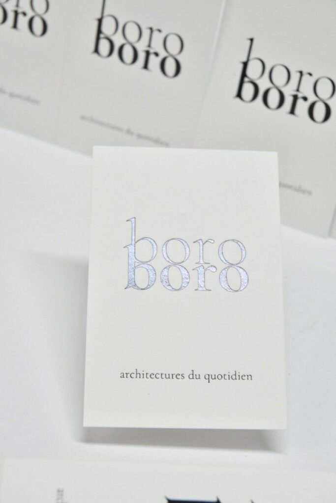 Cartes de visite Architecte – Marquage à chaud Noir brillant en débossage – Old Mill Bianco 350g