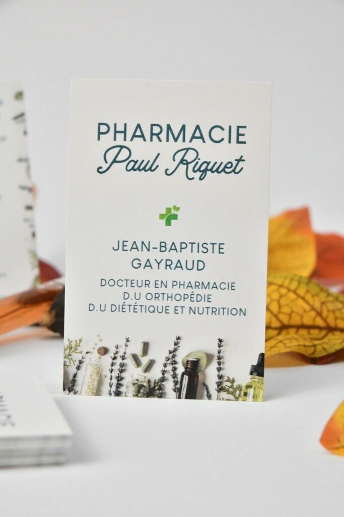 Carte de visite pharmacie – Couche mat 350g