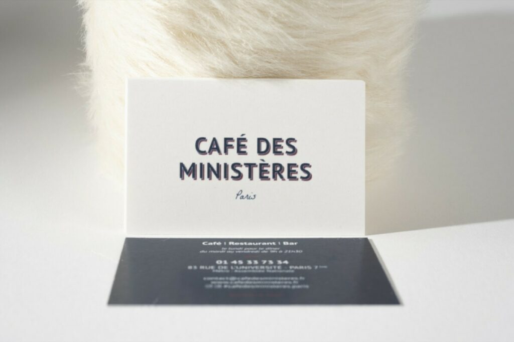 Cartes de visite pour café parisien – olin regular ultimate white 400g