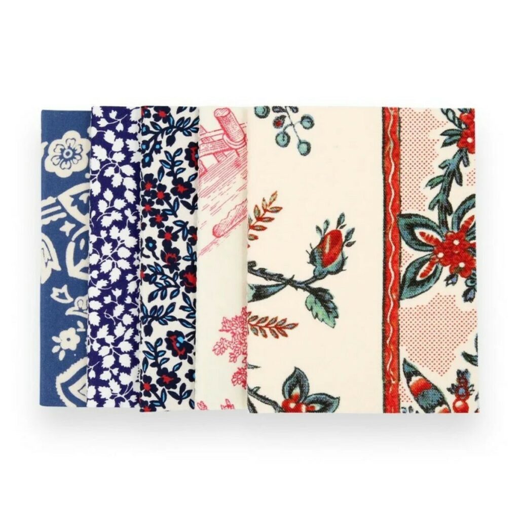 Carnets de notes en reliure couture Singer à cheval fil blanc avec couverture en tissu véritable motif tartan