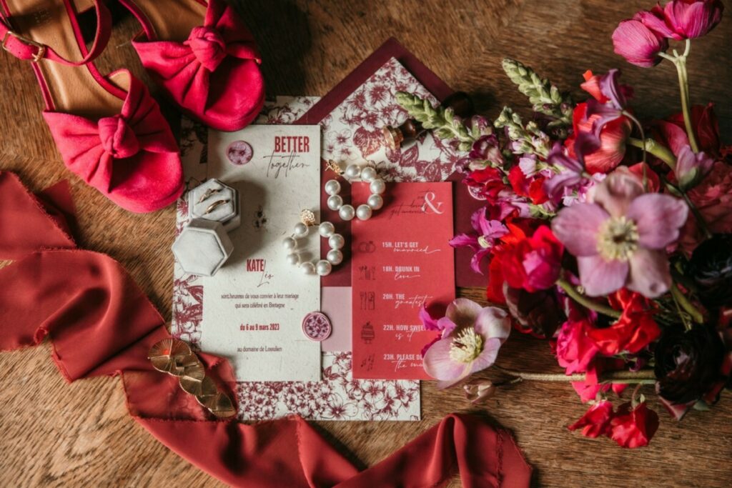Mariage English Garden – Faire-part et papeterie mariage – Papier paille fait main 100% recyclé