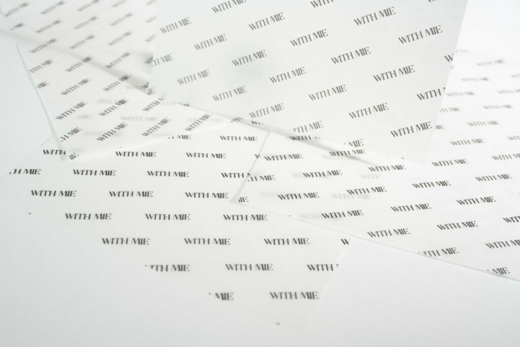 Papier sulfurisé 45g pour emballage de sandwich club – Impression noir offset