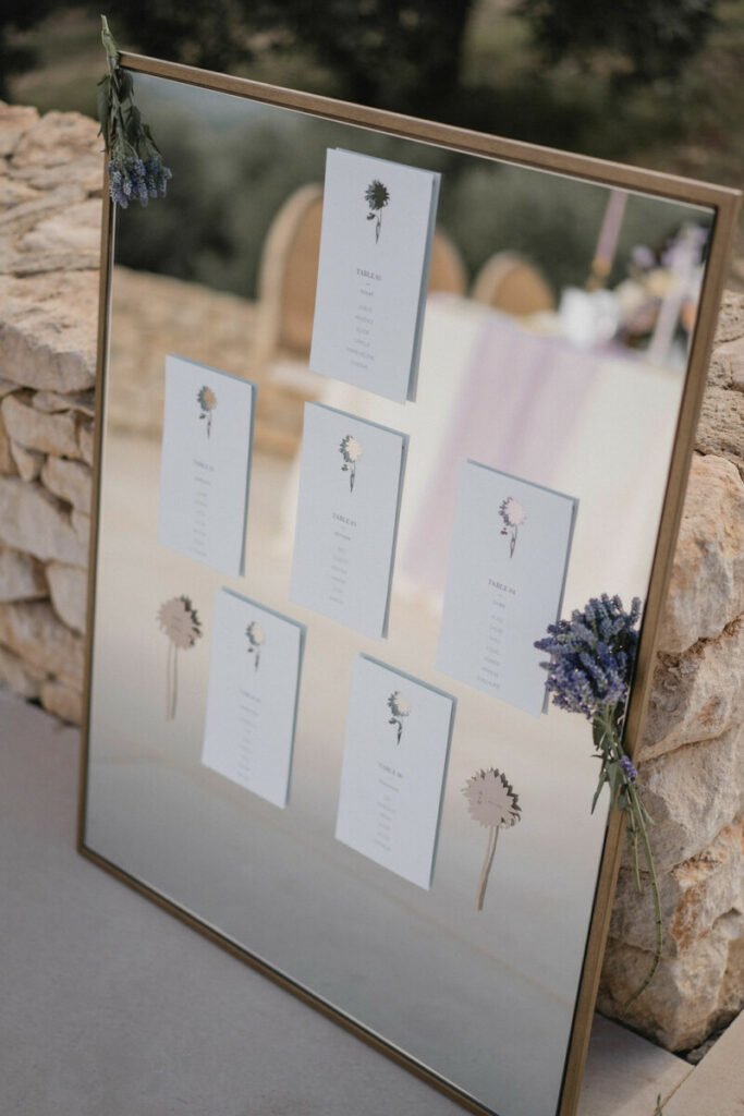 Papeterie jour J  raffinée pour mariage avec gaufrage 3D et découpe laser sur papier coton