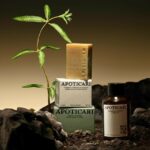Etiquettes sur mesure pour flacon hydrolat en verre avec dorure noir